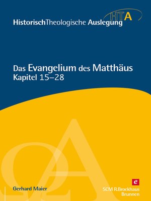 cover image of Das Evangelium des Matthäus, Kapitel 15-28